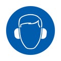 Ear protection must be worn. M003. Standard ISO 7010