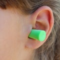 Ear plugs to protect against noise.