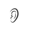 ear vector icon of human senses illustration Royalty Free Stock Photo