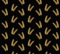 Ear wheat icons pattern Royalty Free Stock Photo