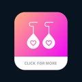 Earing, Love, Heart Mobile App Icon Design