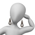 Earings Royalty Free Stock Photo