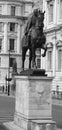 The Earl Haig Memorial is a bronze equestrian statue