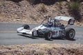 Earl Omaley's race car going uphill at the Clifton Hill Climb racing event