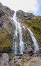 Earland Falls at the famous Routeburn Track, New Zealand