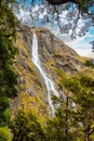 Earland Falls at the famous Routeburn Track, New Zealand