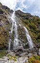 Earland Falls at the famous Routeburn Track, New Zealand