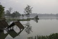 Earlier morning peaceful lake in ChiangMai Royalty Free Stock Photo