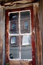 Early 1900 Hotel Reflected in Ghost Town Window