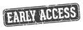 early access rectangular sign. early access stamp Royalty Free Stock Photo