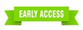 early access ribbon isolated on transparent background. early access ribbon Royalty Free Stock Photo