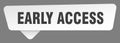 early access sign. early access white sticker isolated on gray background Royalty Free Stock Photo