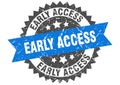 Early access stamp. early access grunge round sign. Royalty Free Stock Photo