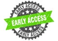 Early access stamp. early access grunge round sign. Royalty Free Stock Photo