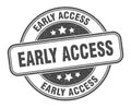 early access stamp. early access label. round grunge sign Royalty Free Stock Photo