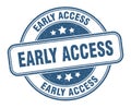early access stamp. early access label. round grunge sign Royalty Free Stock Photo