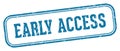 early access stamp. early access rectangular stamp on white background Royalty Free Stock Photo