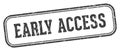 early access stamp. early access rectangular stamp on white background Royalty Free Stock Photo