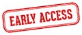 early access stamp. early access rectangular stamp on white background Royalty Free Stock Photo