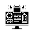 early adopter tech enthusiast glyph icon vector illustration Royalty Free Stock Photo