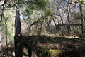 Early American Country Bridge in Ruin Royalty Free Stock Photo