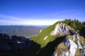 Early autumn alpine landscape in Piatra Craiului Mountains, Romania Royalty Free Stock Photo