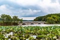 Early autumn landscape of Jingyuetan National Forest Park, Changchun, China Royalty Free Stock Photo