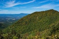 Early Autumn View of the Blue Ridge Mountains, Shenandoah Valley and Allegheny Mountains Royalty Free Stock Photo