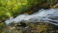 Early Autumn View of Crabtree Falls Royalty Free Stock Photo