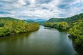 An Early Autumn View of the James River Royalty Free Stock Photo