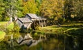 Early Autumn View of Mabry Mill, Floyd County, Virginia USA Royalty Free Stock Photo