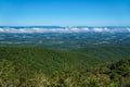 Early Autumn View of Morning Fog Over Shenandoah Valley Royalty Free Stock Photo