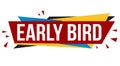Early bird banner design Royalty Free Stock Photo