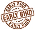 early bird brown stamp