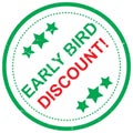 Early bird discount Royalty Free Stock Photo