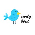 Early bird icon Royalty Free Stock Photo