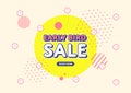 Early bird sale, Online sale banner design template. Royalty Free Stock Photo