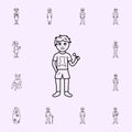 early boyhood icon. Generation icons universal set for web and mobile