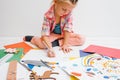 Early childhood education. Artistic child Royalty Free Stock Photo