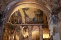 Ancient fresco in Cappadocia, Turkey