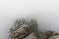 An early cloudy morning in mountain. Royalty Free Stock Photo