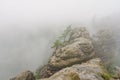 An early cloudy morning in mountain. Royalty Free Stock Photo