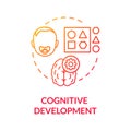 Early cognitive development concept icon