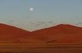 Early dawn on the Sossusvlei Plateau, Namib Naukluft National Park, Namibia Royalty Free Stock Photo