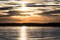 Sylvan Lake Sunset Over The Ice