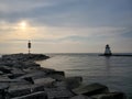 Early Evening Calm on the Saugeen River Royalty Free Stock Photo