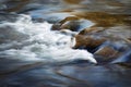 The early evening river with rapids Royalty Free Stock Photo