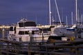 Early Evening Sailboat Yacht Ocean Harbor Marina