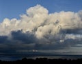Early Evening Storm Clouds Over Lake Michigan Royalty Free Stock Photo