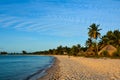 Early evening view of a paradise beach on Benguerra Island Mozambique